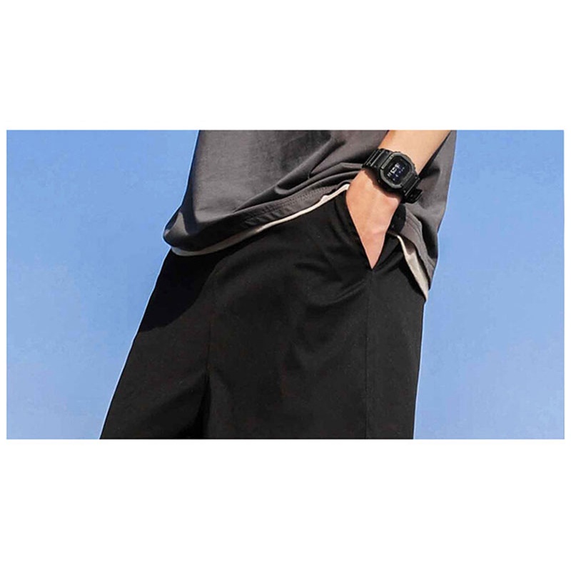 Quần short thể thao ống rộng màu đen thời trang mùa hè cho nam