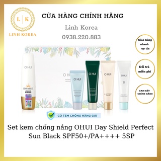 🔥HÀNG MỚI🔥SET KEM CHỐNG NẮNG OHUI BLACK DAY SHIELD 5Sp
