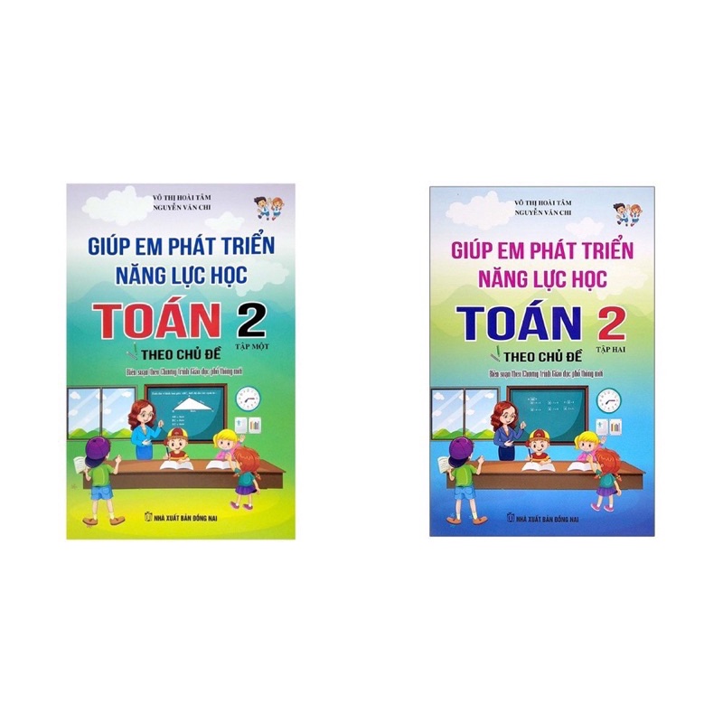 Sách - (Combo 2 tập) Giúp Em Phát Triển Năng Lực Học Toán 2 - Theo Chủ Đề