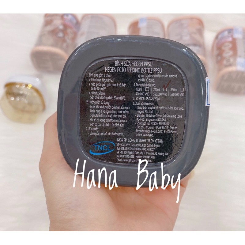 Bình sữa Hegen - nhập khẩu chính hãng