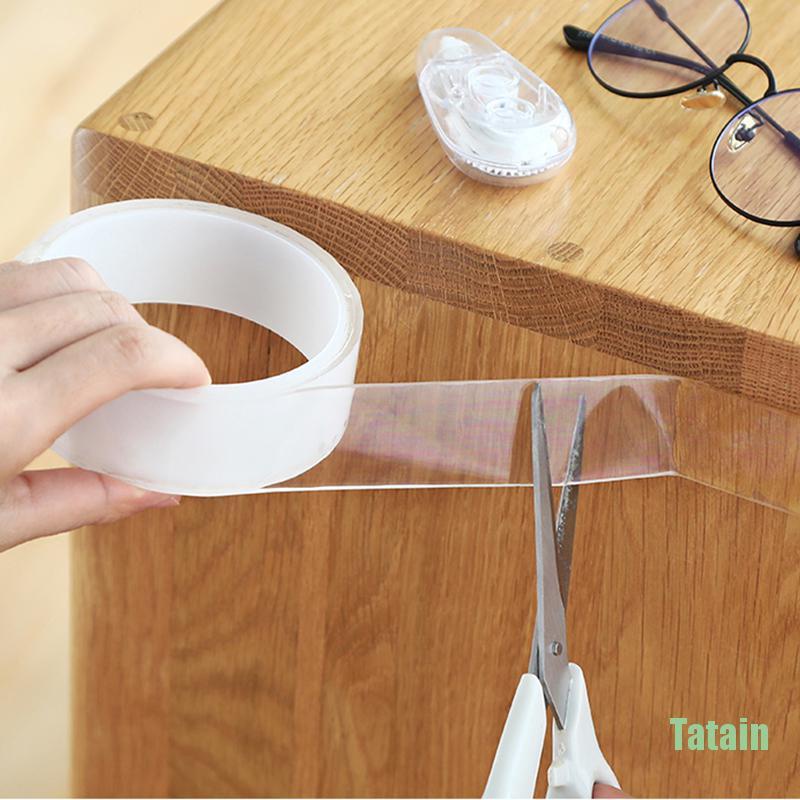 Băng keo nano trong suốt hai mặt có thể tái sử dụng tiện lợi