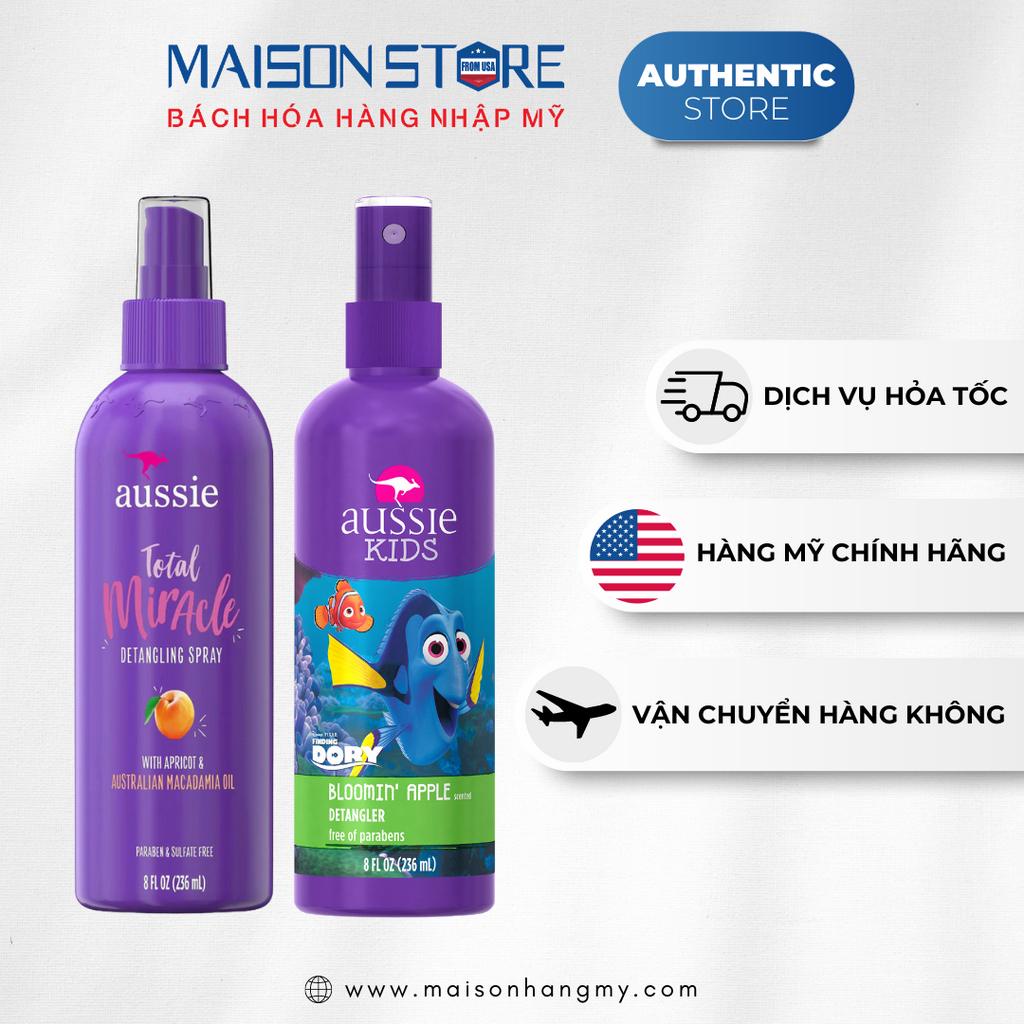 XỊT THƠM & GỠ RỐI TÓC AUSSIE  - Hàng Nhập USA Chính Hãng