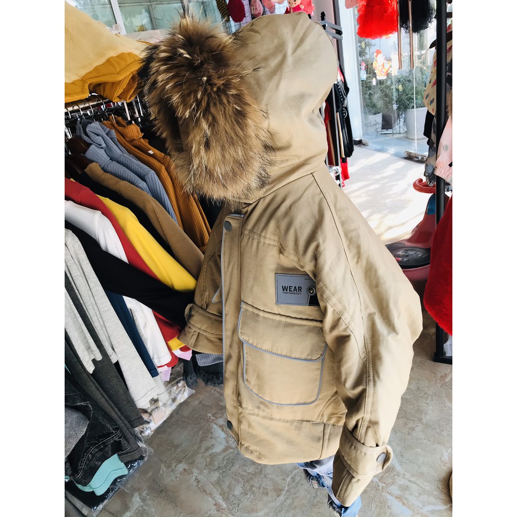 ♥️FREE SHIP♥️ ÁO PARKA LÓT LÔNG CỪU CHO BÉ VIỀN PHẢN QUANG SIÊU ĐẸP, ÁO KHOÁC CHO BÉ MẶC ĐẠI HÀN