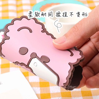 Miếng lót ly dẻo họa tiết hình 3D Cute