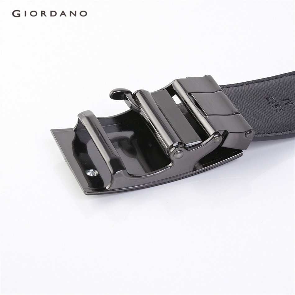 Dây thắt lưng nam khóa tự động bằng chất synthetic leather da xịn thời trang thương hiệu Giordano Free Shipping 95132522
