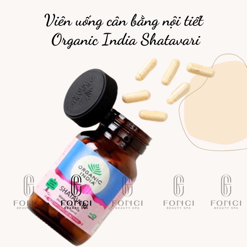 Viên uống cân bằng nội tiết - Organic.India Shatavari