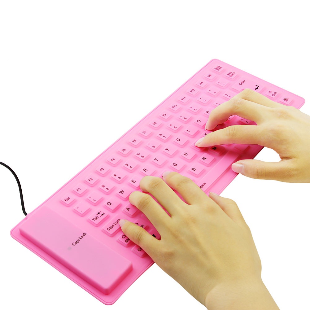 Bàn Phím Silicone Có Dây Gấp Gọn 8 Phím Cho Laptop / Máy Tính