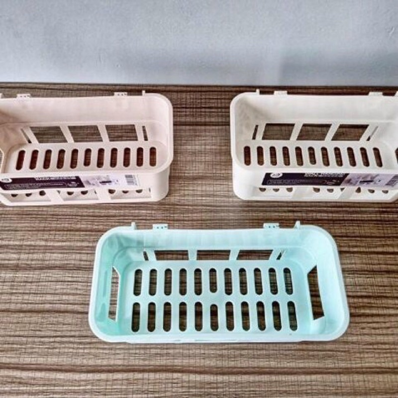 Kệ Nhựa Dán Tường Treo Nhà Tắm, Nhà Bếp Siêu Chắc - Giá Treo Tường Để Đồ Dùng