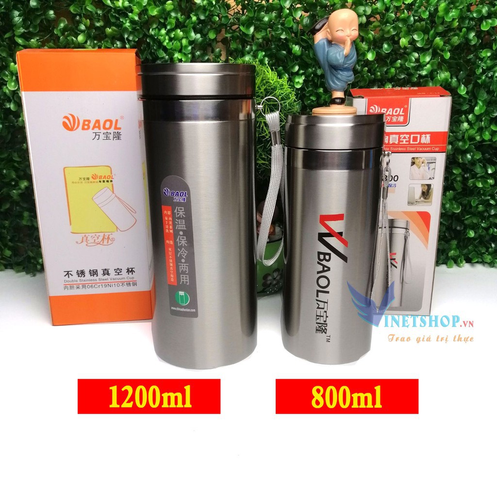 Bình giữ nhiệt BAOL inox 304— 1500ml giữ nhiệt trên 12 tiếng-24 tiếng