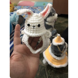 SET ÁO LEN THỎ CONY CHO HAMSTER, CHUỘT, BỌ Ú...