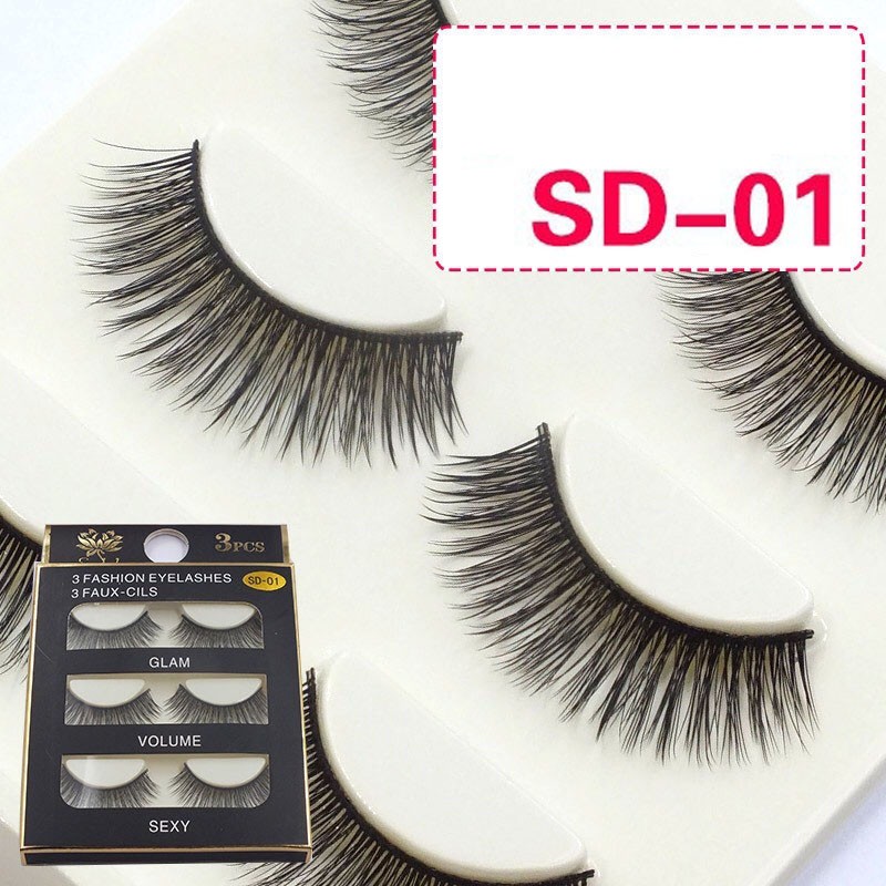 Mi giả 3D - Mi Chồn 1 bộ 3 cặp