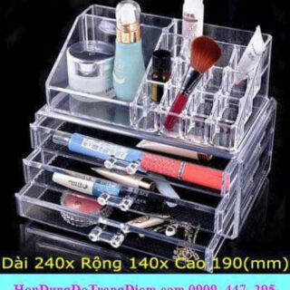 Kệ mỹ phẩm Mica có khay son