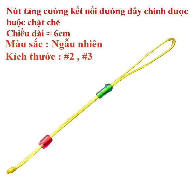 Sét 5 Dây PE Nối Đầu Cần Câu Đơn, Câu Đài Chống Nổ Trục Cao Cấp