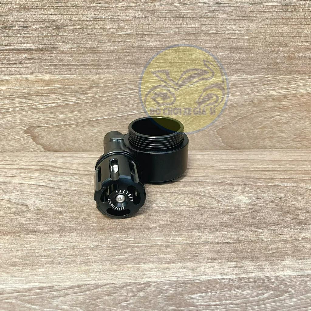 Núm HPA Factory tăng chỉnh độ nặng nhẹ phuộc, bên trái, dùng cho phuộc ohlins,yss,nitron,rcb.... Màu đen núm đen