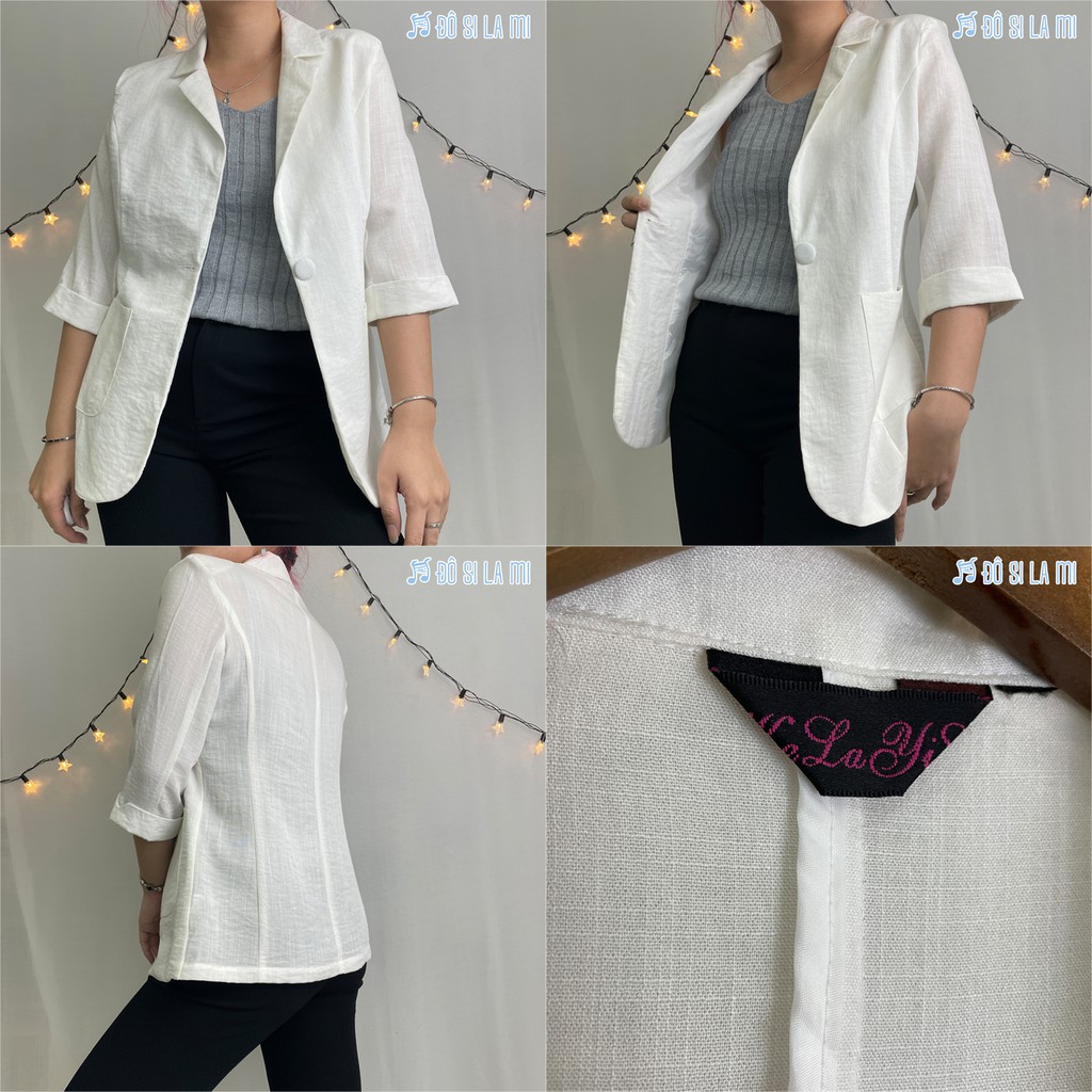 Áo Blazer Tay Ngắn Vintage Secondhand | Nhiều Mẫu | Số Đo Ở Phần Mô Tả | Đô Si La Mi | | BigBuy360 - bigbuy360.vn