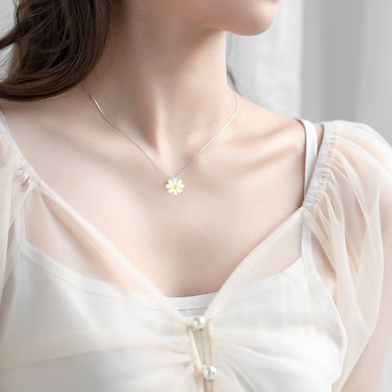 40 Mặt vòng cổ Hình Hoa Cúc Bằng Hợp Kim