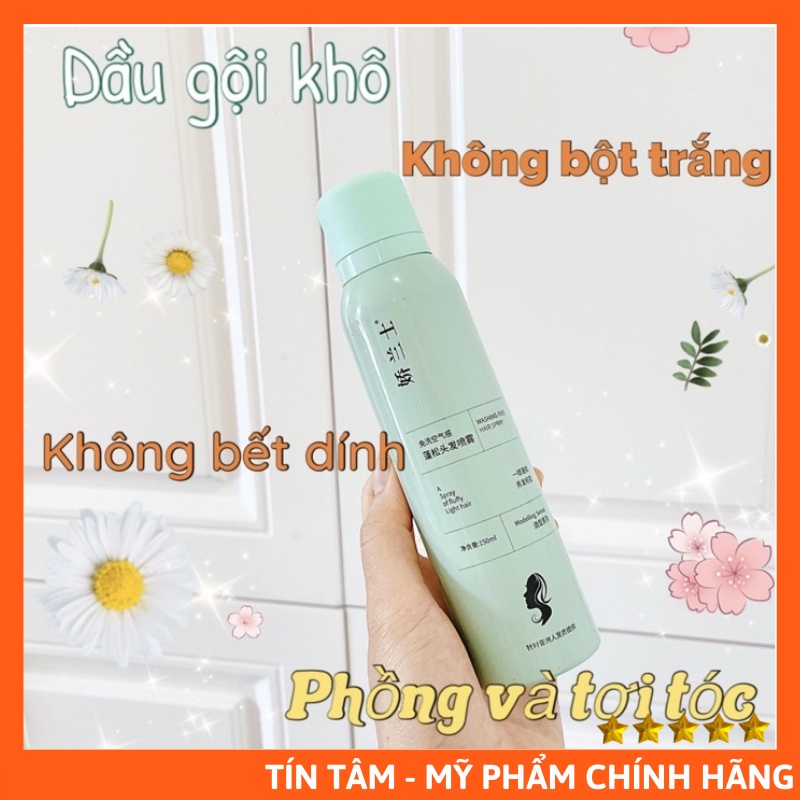 Dầu gội khô Spes 150ml, Không bết dính, tạo phồng tóc