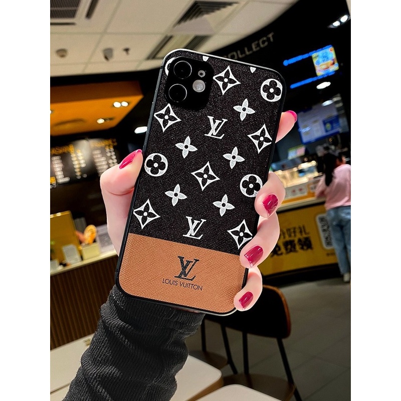 Ốp Điện Thoại Da Họa Tiết Hình Học Sang Trọng Cho Iphone 12 11 Mini Pro Xs Max Xr 7 8 Plus Se