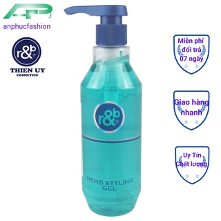 Gel dưỡng bóng tóc thảo dược tạo kiểu dạng cứng R&B 450ml