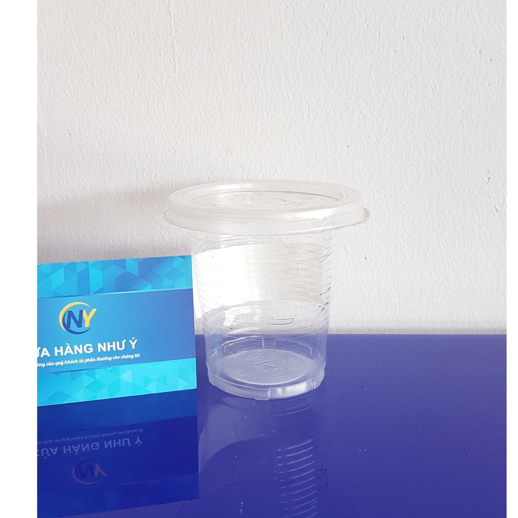 Combo 50 Ly nhựa đựng kem 195ml + Nắp