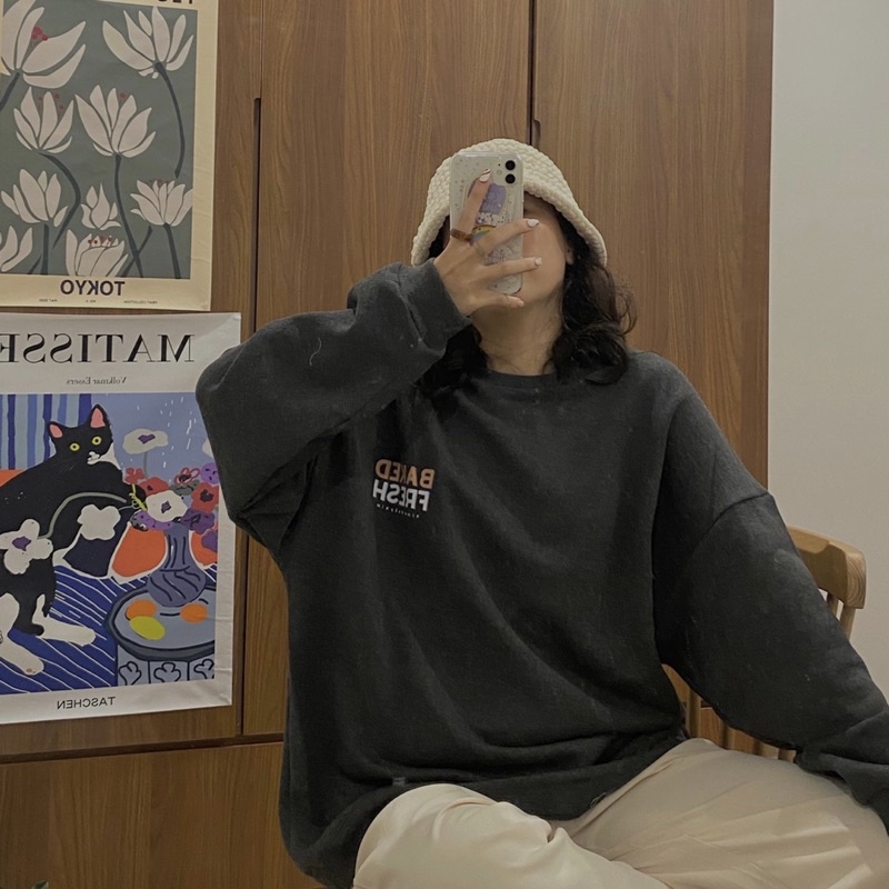 [SW5] Áo Sweater Baked - Áo nỉ không mũ V3 - “Baked Fresh” | BigBuy360 - bigbuy360.vn