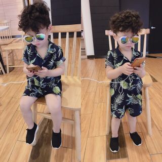 [Outlet sale] Bộ sơmi tơ đũi bé trai