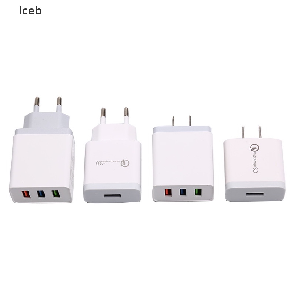 Cốc Sạc Nhanh USB 3.0 18W Phích Cắm US / EU