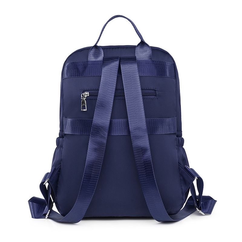 Ba Lô Vải Oxford Thêu Đường Chỉ Kim Cương Cỡ Lớn Cho Nữ Sinh