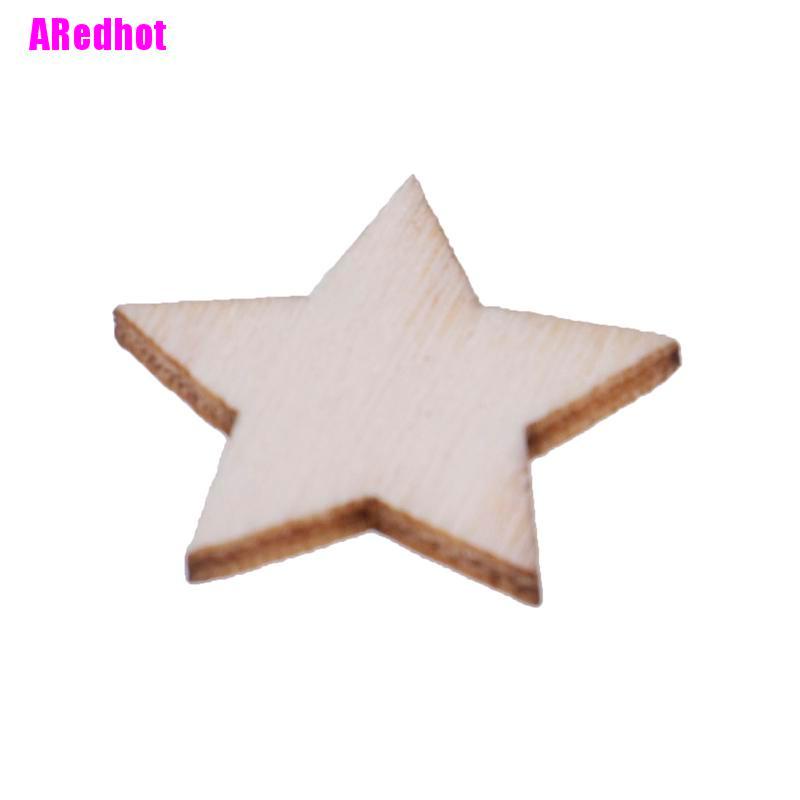 Bộ 100 Ngôi Sao Gỗ Trang Trí Thủ Công