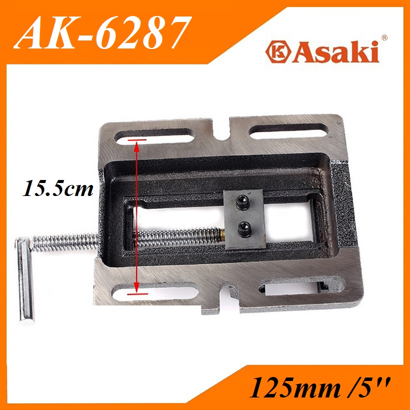 Ê tô bàn khoan 125mm/5'' Asaki AK-6287 - Độ mở tối đa 125mm