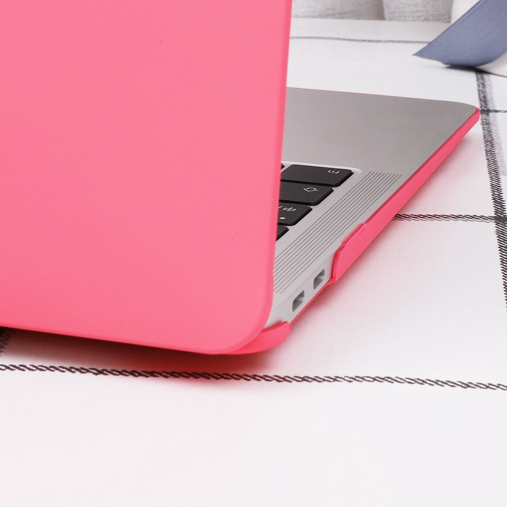 Vỏ laptop nhựa cứng màu hồng kem kèm vỏ bàn phím bảo vệ cho Macbook Air 13 Mac Pro 13 15 11 A1465 A1370 A1534 A1369 A1466 A1932 1706 A1989 A2159 A1708 A1425 A1502 A1278 A1398 A1707