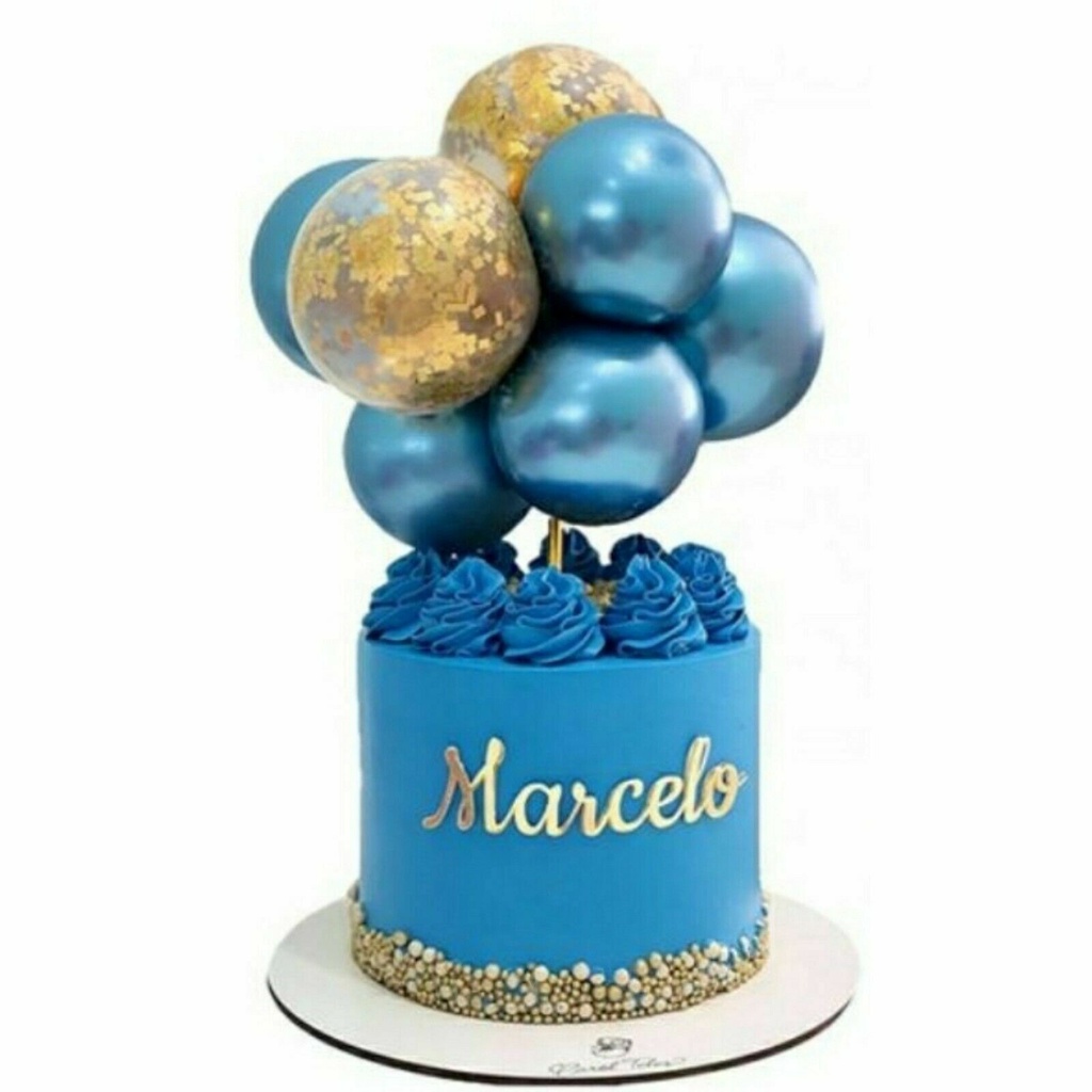 Bong Bóng Nhiều Màu Sắc Trang Trí Bánh Kem Sinh Nhật