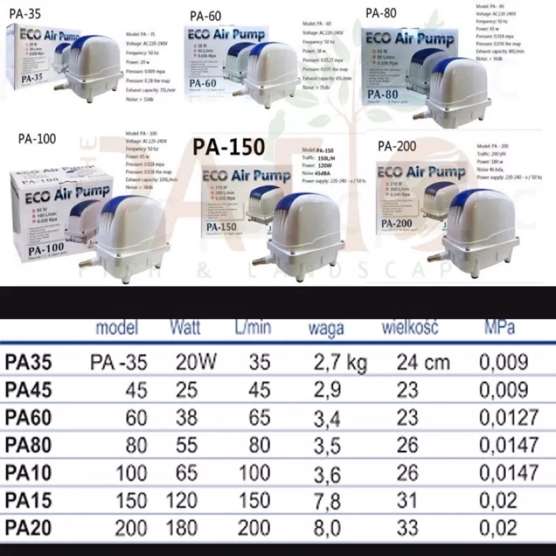 MÁY OXY HỒ CÁ JECOD PA-100
