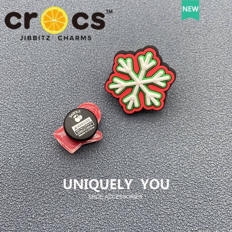 Khóa Cài Giày crocs Hình Người Tuyết Dễ Thương DIY jibbitz Ice Series