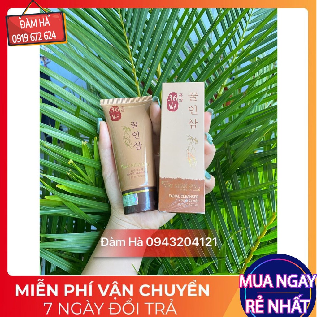 Sữa rửa mặt mật nhân sâm - cao mụn sâm đỏ