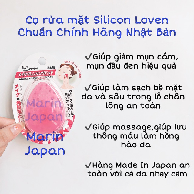(Sale 60k->45k) Cọ rửa mặt Silicon mềm Loven Make Cleansing Pad Nhật Bản | BigBuy360 - bigbuy360.vn