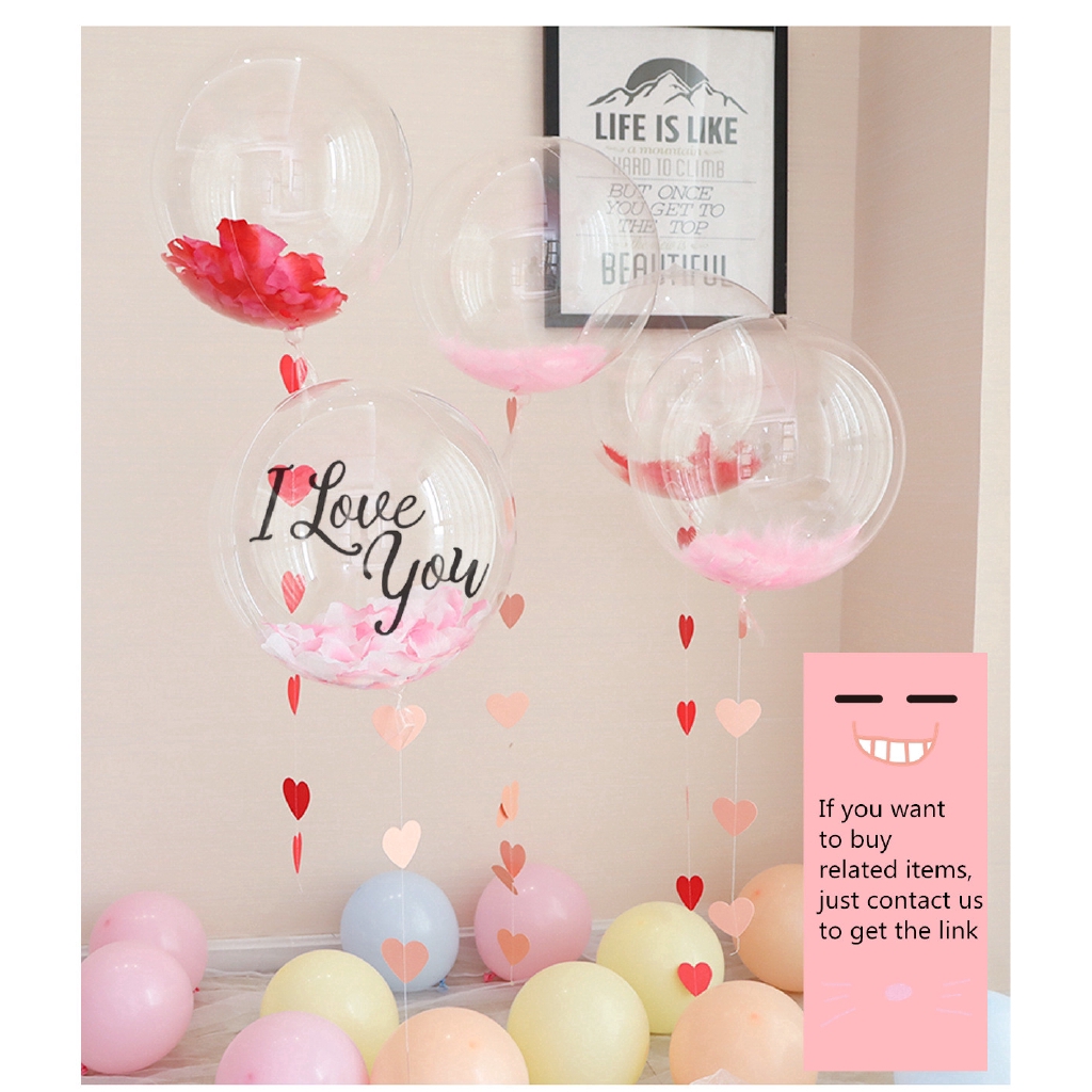 Bộ 15 Miếng Dán 18-36&quot; Trong Suốt Dùng Trang Trí Tiệc Cưới