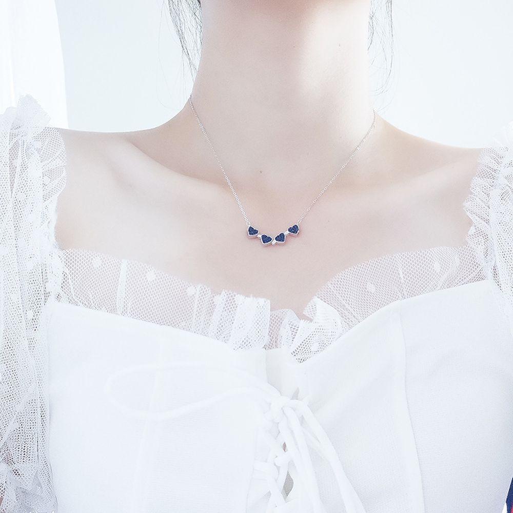 AROMA Vòng cổ Mặt Cỏ Bốn Lá May Mắn Thanh Lịch Cho Nữ