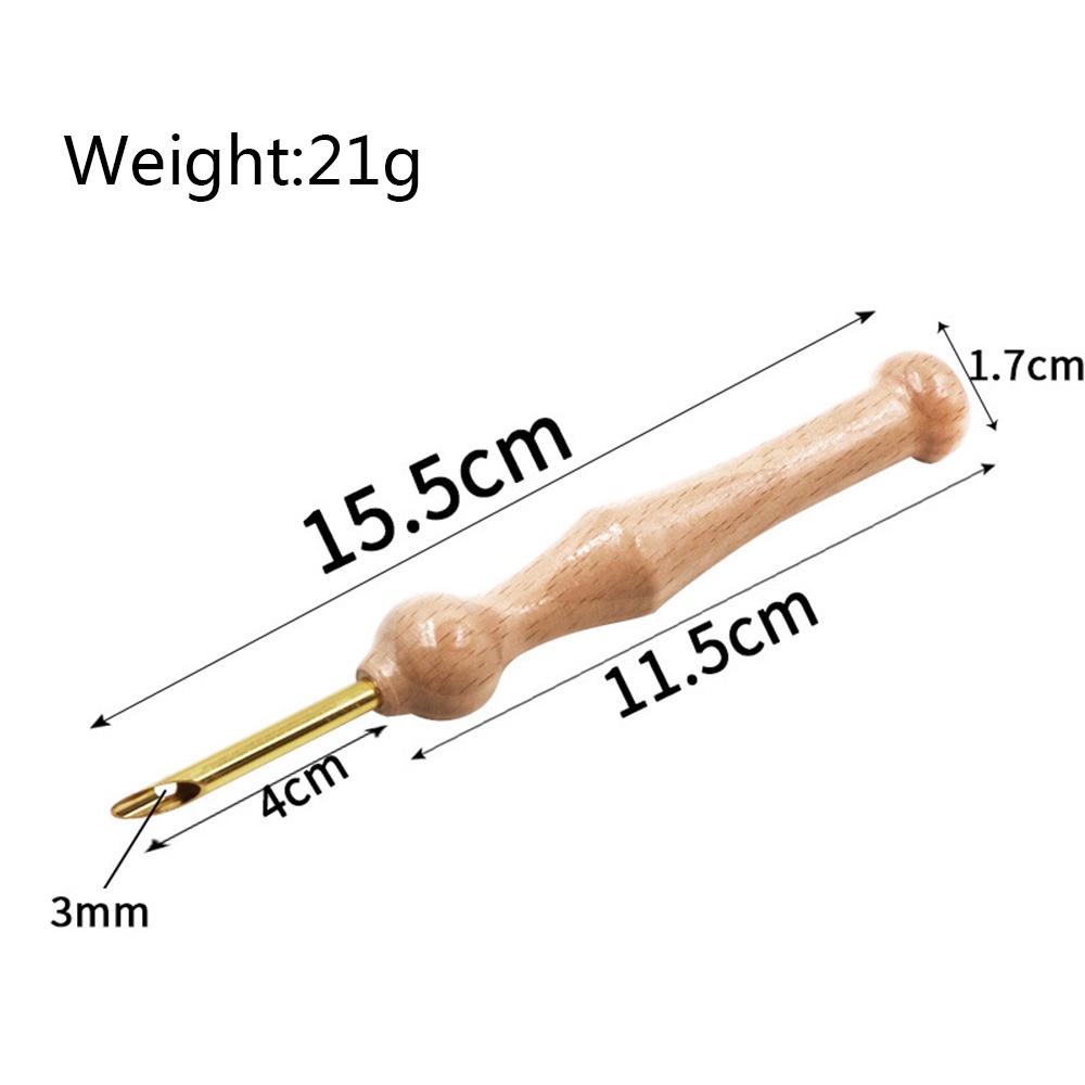 Set 2 Bút Thêu Tay Cầm Bằng Gỗ DIY Tiện Dụng
