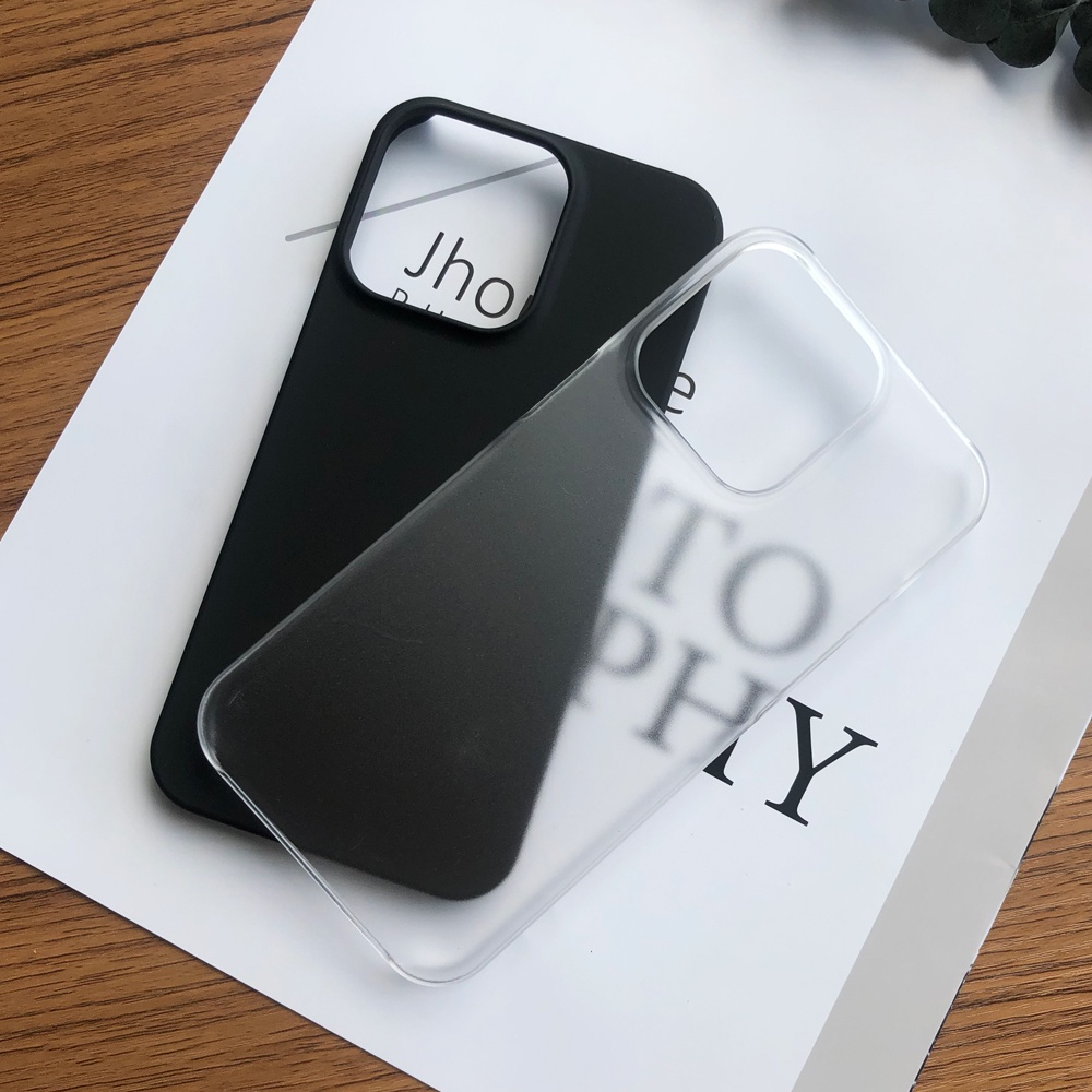 Ốp Điện Thoại PC Cứng Trong Suốt Siêu Mỏng Mặt Nhám Cho iPhone 13 Pro Max Mini