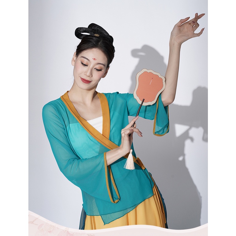 Trang Phục Biểu Diễn Múa Phối Dây Thắt Phong Cách Trung Hoa Cổ Điển