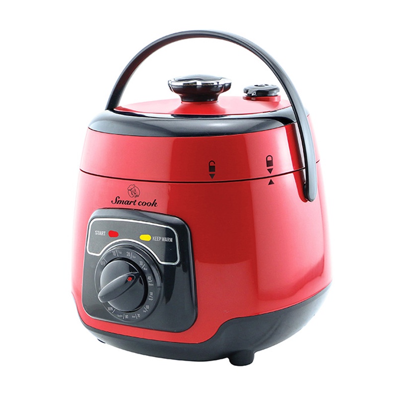 Nồi áp suất Smartcook  2.5L 2.5 Lít PCS-1803 màu đỏ - Hàng chính hãng