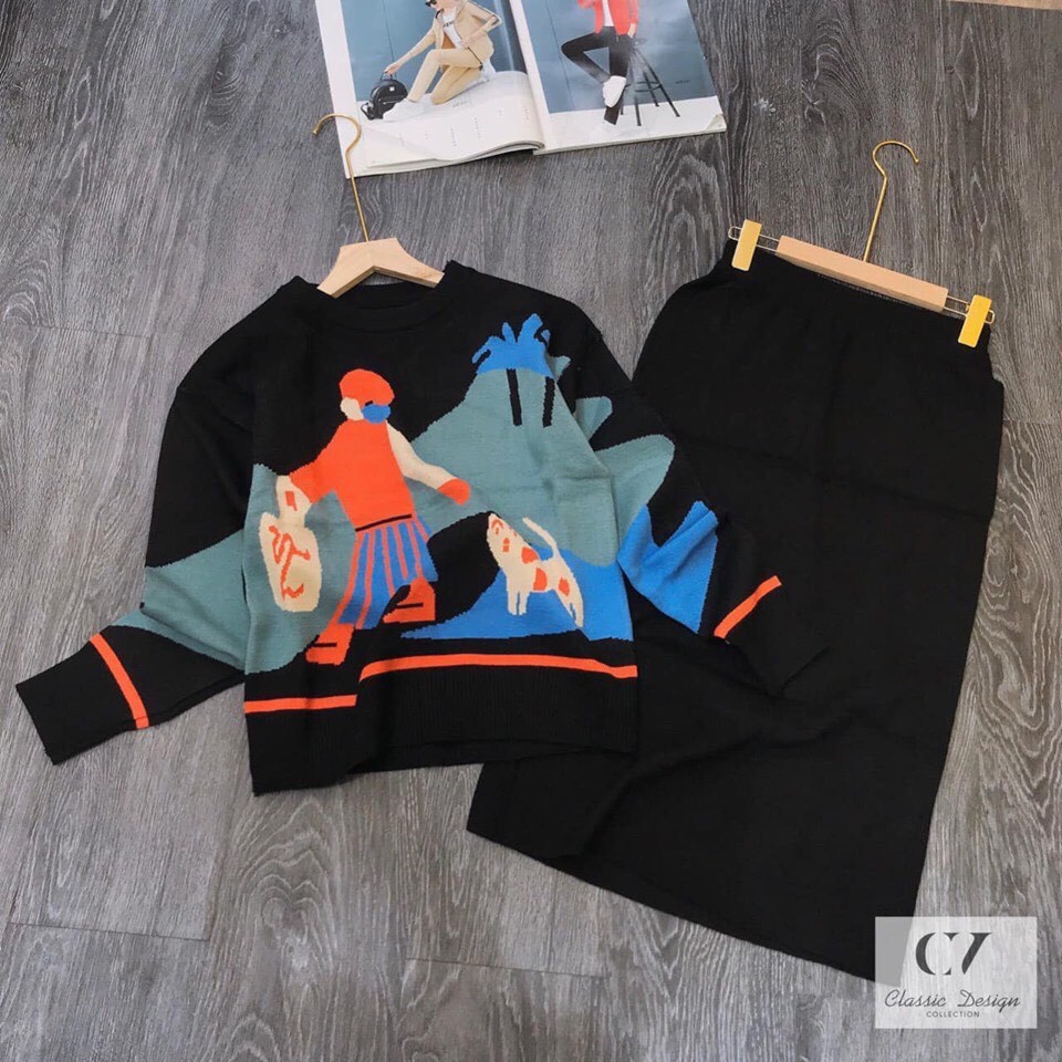 {FREE SHIP} ĐẦM LEN 3 MÀU BIGSIZE 50-85kg (Tuỳ số đo) (Có video) | BigBuy360 - bigbuy360.vn