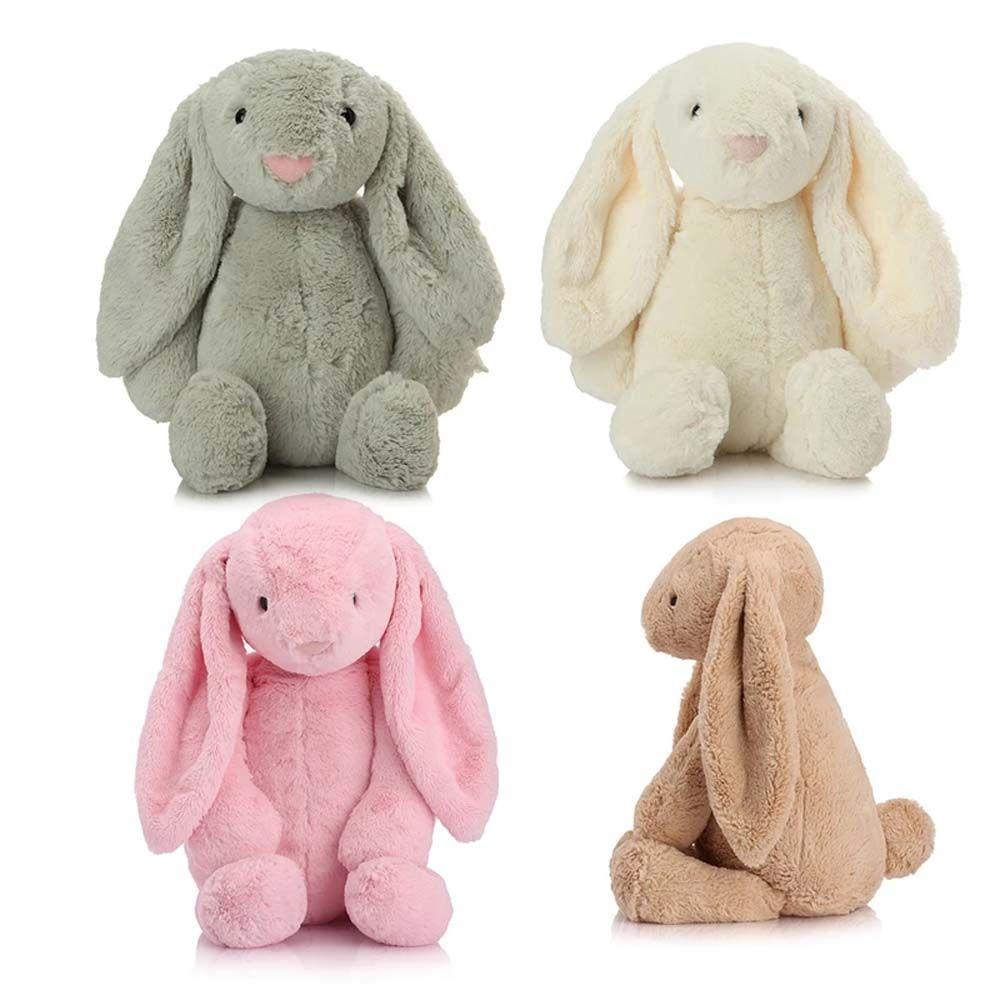 Đồ chơi nhồi bông Hình Thỏ Tai Dài 30CM Màu Hồng Dễ Thương Cho Bé