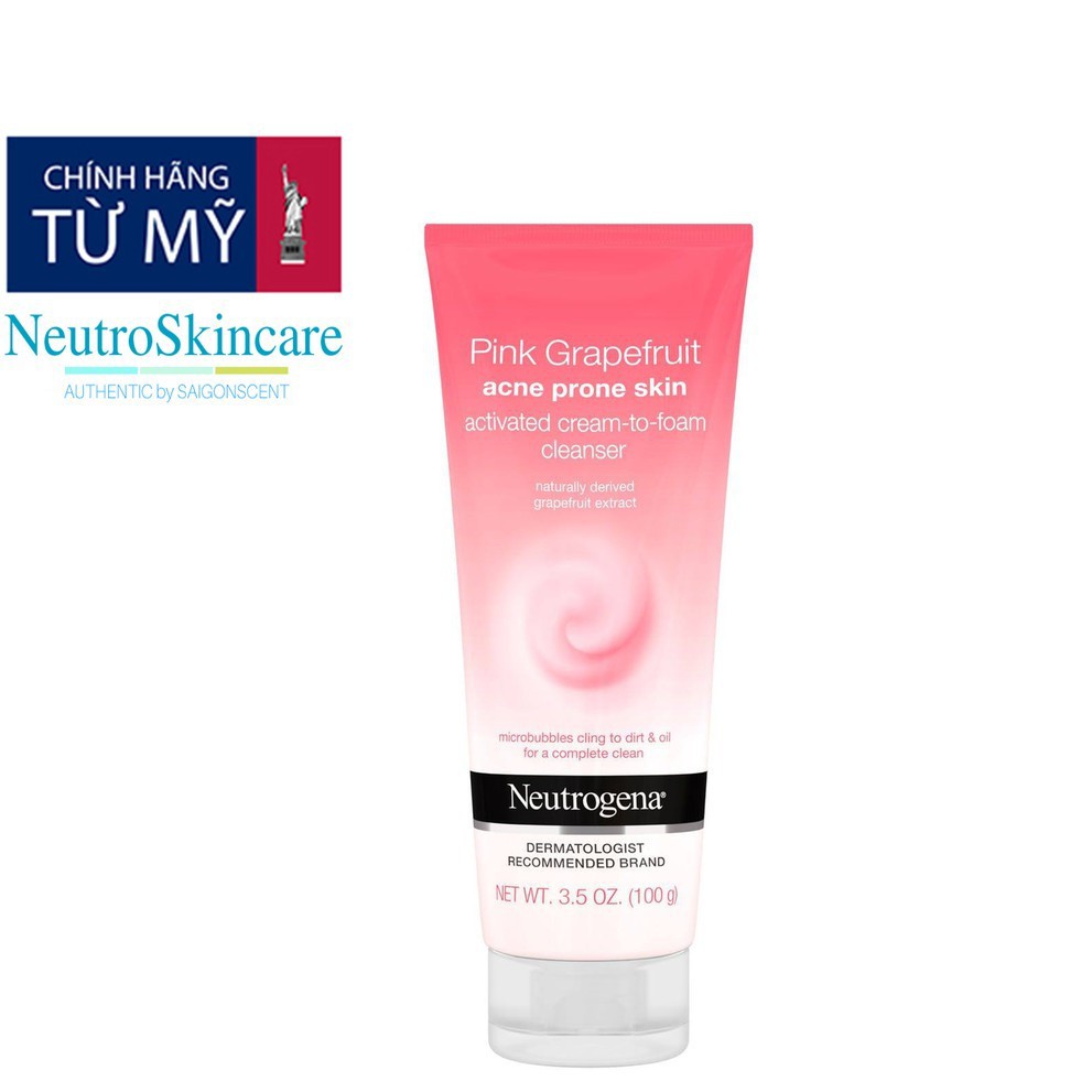 Sữa rửa mặt Neutrogena Pink Grapefruit Acne Prone Skin