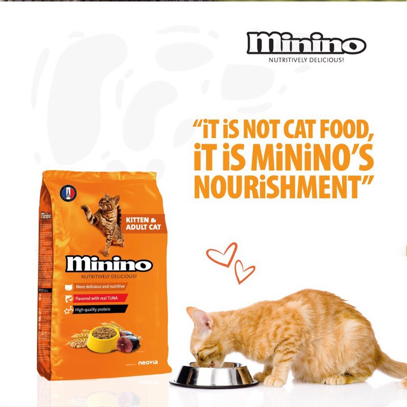 (480g) Thức ăn cho mèo mọi lứa tuổi Minino Tuna vị cá ngừ