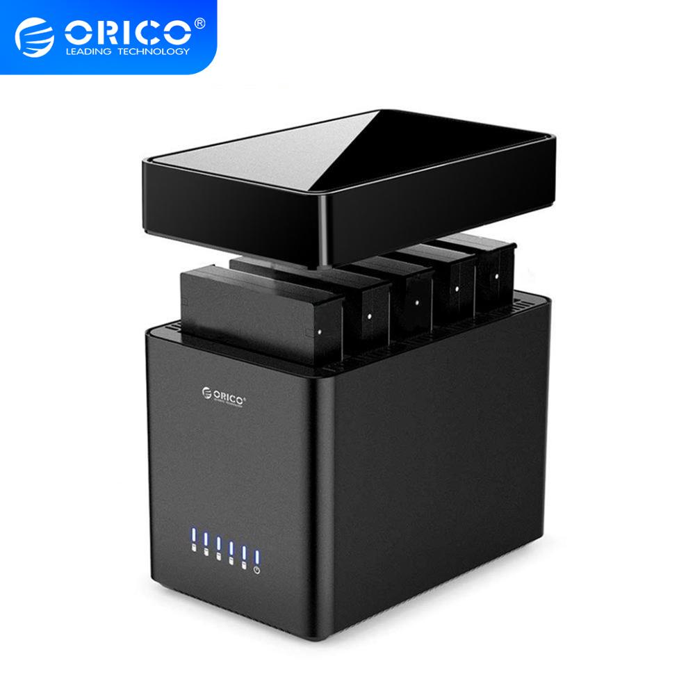 Thiết Bị Đựng Ổ Cứng ORICO 5 Bay Từ Tính 3.5 inch SATA3.0 3.5 in HDD Hỗ Trợ UASP 12V6.5A Power MAX 50TB