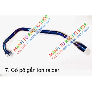 Cổ pô xi titan raider satria gắn lon pô độ xã hàng - copotitanraider