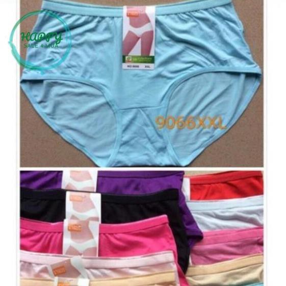 Quần chip lót nữ cạp cao big size 3xl (Q9066) cho người già trẻ béo mập bầu 70kg 80kg 60kg | BigBuy360 - bigbuy360.vn