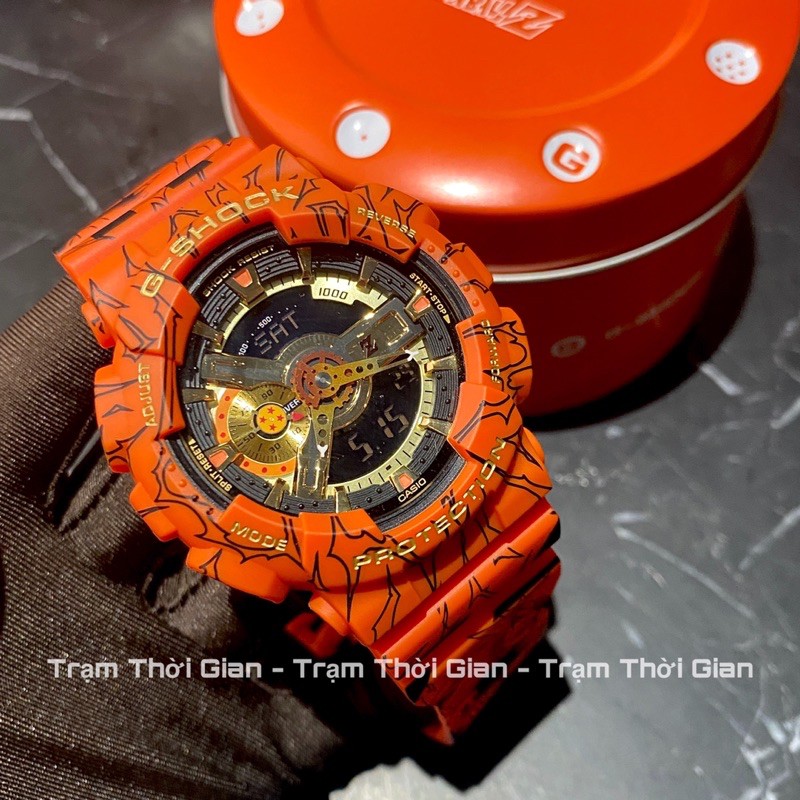 Đồng hồ nam Casio G-shock Dragon Ball giới hạn GA-110JDB-4A - Kích thước vỏ : 55×51,2×16,9mm